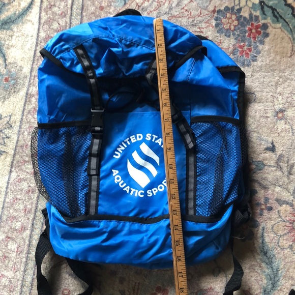 USAS United States Aquatic Sports nylon backpack knapsack book bag - Picture 6 of 16